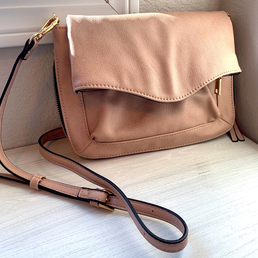 Mods Luxe Ela Fold Over Crossbody Handbag